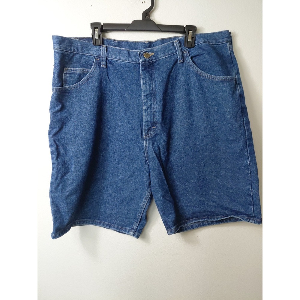 Wrangler Men's Vintage Blue Denim Shorts 100% Cotton Size 40 MPN 606W1DH